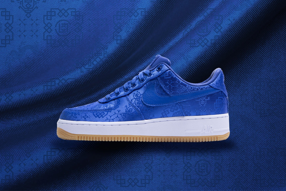 Download CLOT x Nike "Royale University Blue Silk" Air Force 1-Inspired Wallpapers!