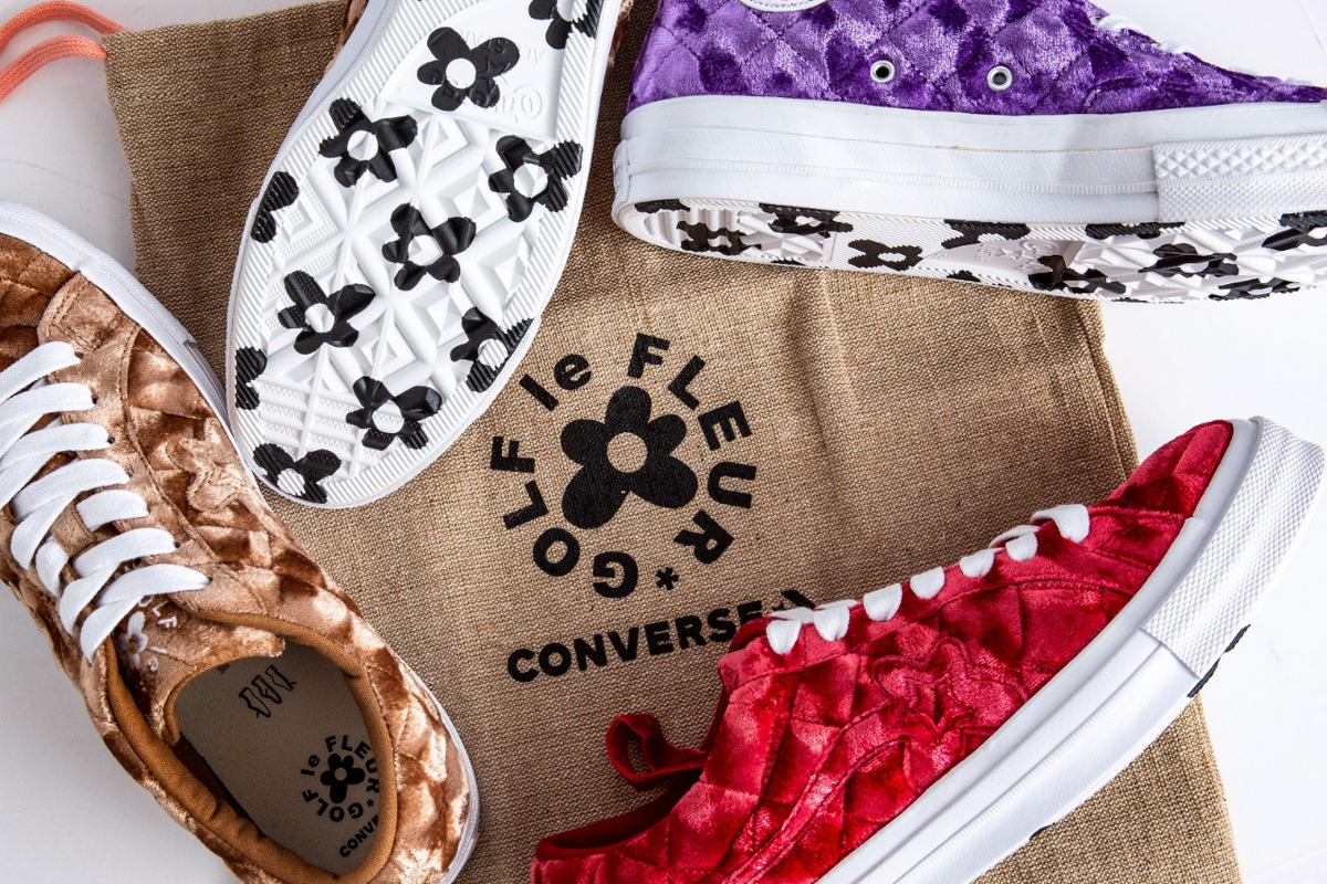 Tyler, the Creator's GOLF le FLEUR* x Converse Quilted Velvet Release