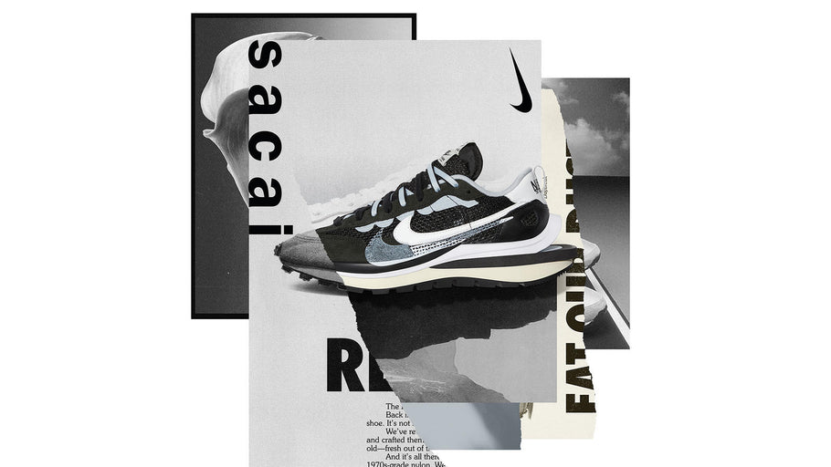 RAFFLE: Nike x Sacai VaporWaffle "Black/Summit White-Pure Platinum-Dark Grey"