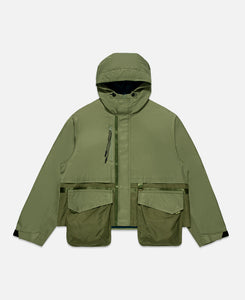Crop Top Camouflage Jacket (Green)