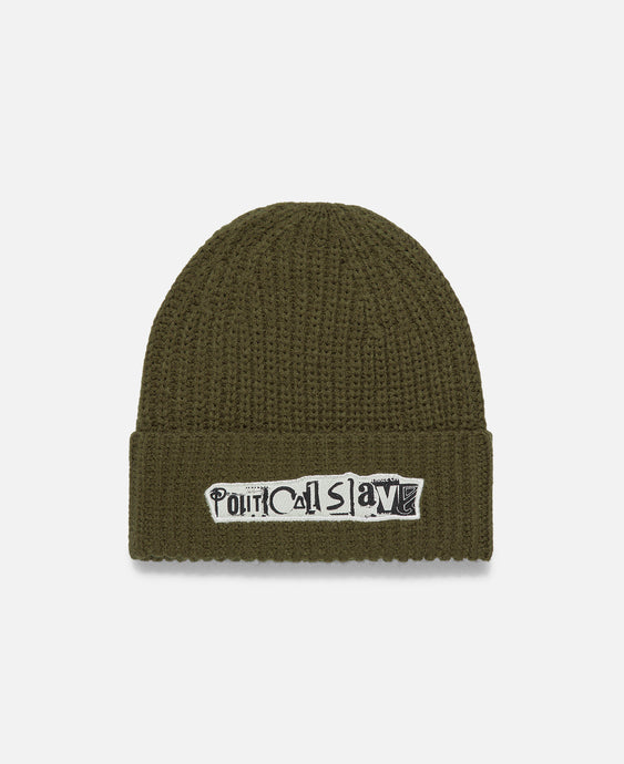 Patchwork Beanie (Olive)