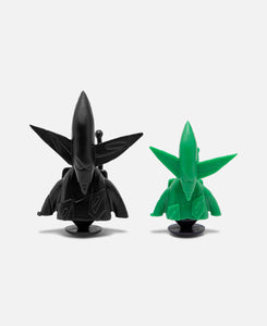 Futura Laboratories Pointman Jibbitz Charms (Black/Green)