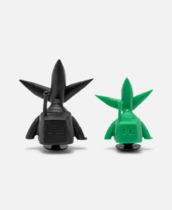 Futura Laboratories Pointman Jibbitz Charms (Black/Green)