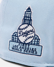 Summer Los Angeles Dodgers Cooperstown Navy Visor Soft Blue 59Fifty Cap (Blue)