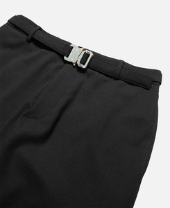 Metal Buckle Suit Pants (Black)