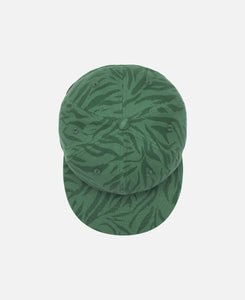 Tiger Stripe Leather Strap Cap (Green)