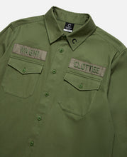 Military Twill Shirt Jacket (Green)