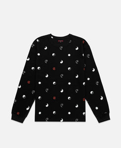 Tai Chi CLOT Star All Over Print L/S T-Shirt (Black)