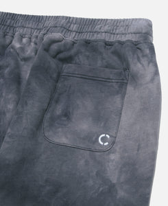 CLOTTEE Script Tie Dye Sweatpants (Black)