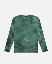 CLOTTEE Script Tie Dye L/S T-Shirt (Green)
