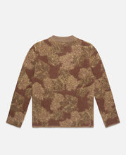 Unisex Round Neck Jacquard Sweater (Brown)