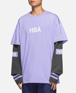 Layered L/S Hocket T-Shirt (Purple)